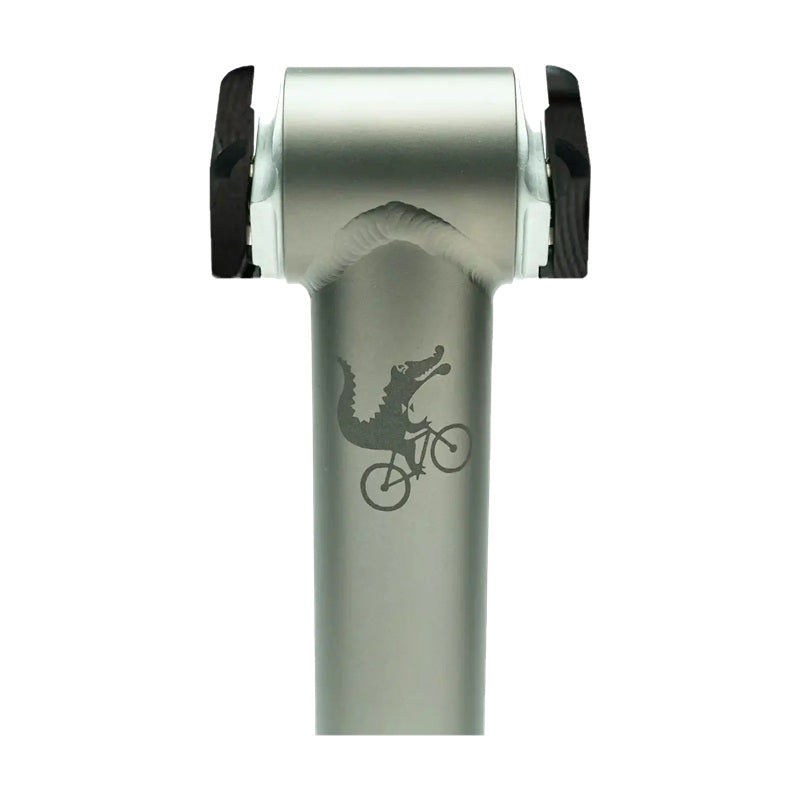 MOOTS Cinch Straight Seatpost (Gloss Black Saddle Clamp, Brushed Logo, 27.2mm)