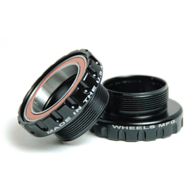Wheels Manufacturing BSA Threaded to 30mm Angular Contact BB - Black